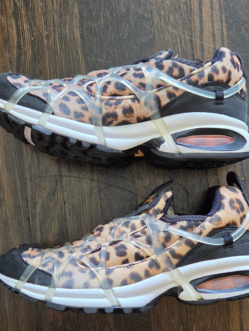 Nike Air Kukini SE Leopard (Black/Kumquat/White) Sneakers - Size 6 - Picture 11 of 13